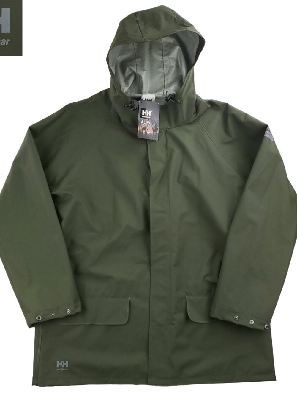 Helly Hansen Workwear Mandal Jacket Waterproof Rain Hooded 70129 Men's XL